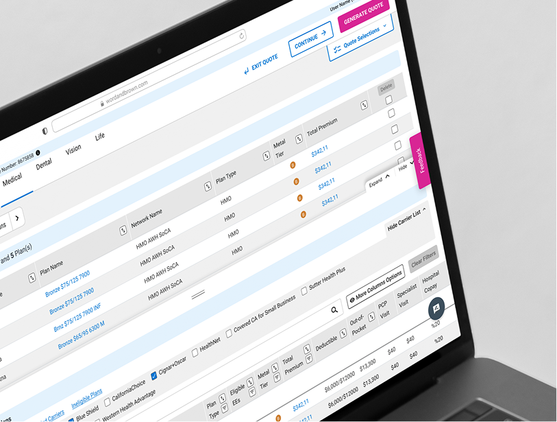 Word & Brown Dashboard